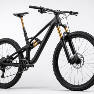 Exciting mountain bike riding